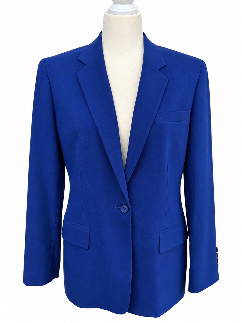 Lauren Ralph Lauren 100% Silk Royal Blue Blazer Size 8